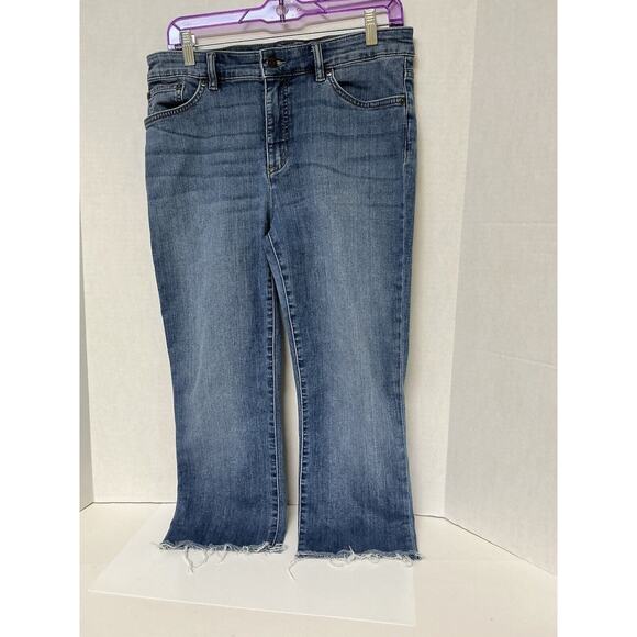 Ralph Lauren‎ Jeans Co Jeans Women’s 10 Blue Denim Premier Straight Cropped LRL - Picture 1 of 11
